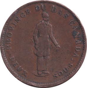 1837 PENNY TOKEN MONTREAL CANADA - PENNY TOKEN - Cambridgeshire Coins