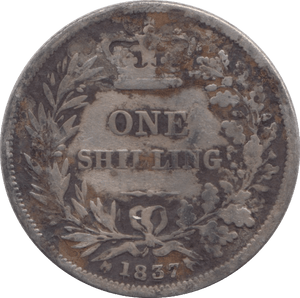 1837 SHILLING ( FAIR ) - Shilling - Cambridgeshire Coins