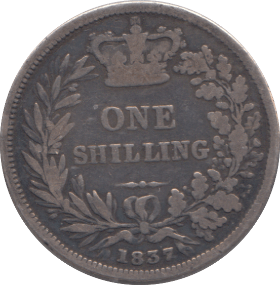 1837 SHILLING ( FINE ) - SHILLING - Cambridgeshire Coins