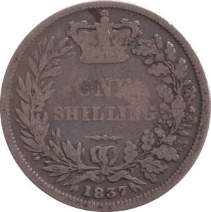 1837 SHILLING ( NF ) - SHILLING - Cambridgeshire Coins