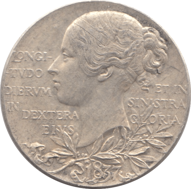 1837 SILVER VICTORIA DIAMOND JUBILEE MEDALLION - SILVER WORLD COINS - Cambridgeshire Coins