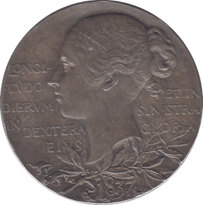 1837 SILVER VICTORIA MEDALLION - SILVER WORLD COINS - Cambridgeshire Coins