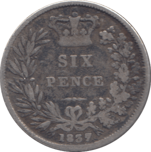 1837 SIXPENCE ( GF ) - SIXPENCE - Cambridgeshire Coins