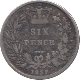 1837 SIXPENCE ( GF ) - SIXPENCE - Cambridgeshire Coins
