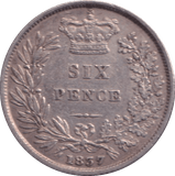 1837 SIXPENCE ( VF ) - SIXPENCE - Cambridgeshire Coins