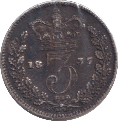 1837 THREEPENCE ( GF ) - THREEPENCE - Cambridgeshire Coins