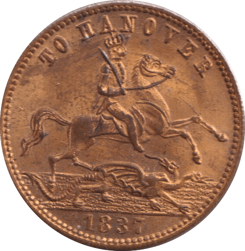 1837 TO HANOVER VICTORIAN TOKEN - OTHER TOKENS - Cambridgeshire Coins