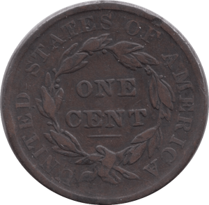 1837 USA ONE CENT - WORLD COINS - Cambridgeshire Coins