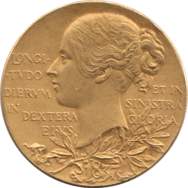 1837 VICTORIAN MEDALLION - GOLD WORLD COINS - Cambridgeshire Coins