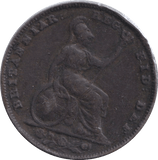 1838 FARTHING ( FINE ) - FARTHING - Cambridgeshire Coins