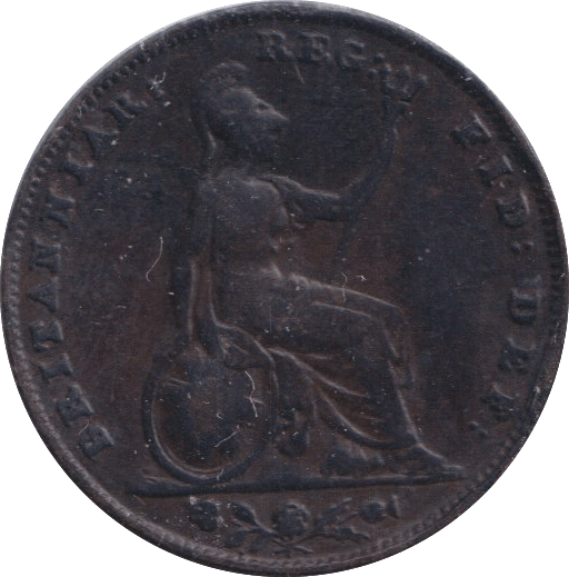 1838 FARTHING ( FINE ) - FARTHING - Cambridgeshire Coins