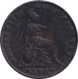 1838 FARTHING ( FINE ) - FARTHING - Cambridgeshire Coins