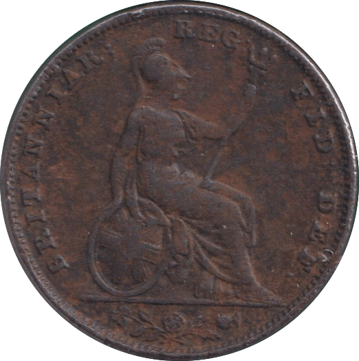 1838 FARTHING ( FINE ) - FARTHING - Cambridgeshire Coins