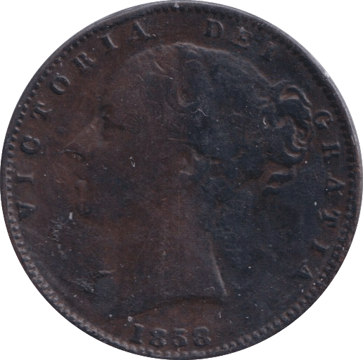 1838 FARTHING ( FINE ) - FARTHING - Cambridgeshire Coins