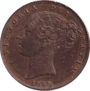 1838 FARTHING ( GVF ) - FARTHING - Cambridgeshire Coins