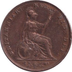 1838 FARTHING ( GVF ) - FARTHING - Cambridgeshire Coins