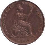1838 FARTHING ( GVF ) - FARTHING - Cambridgeshire Coins