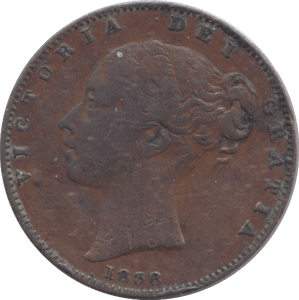 1838 FARTHING ( VF ) - FARTHING - Cambridgeshire Coins