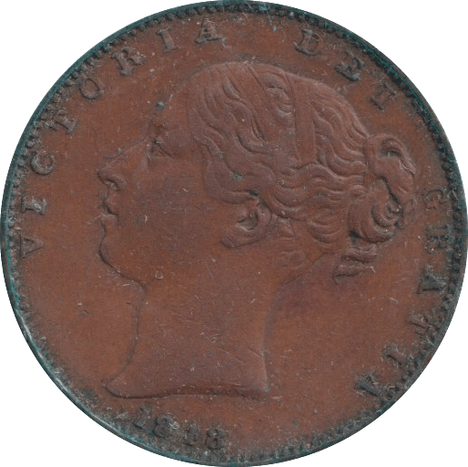 1838 FARTHING ( VF ) - FARTHING - Cambridgeshire Coins