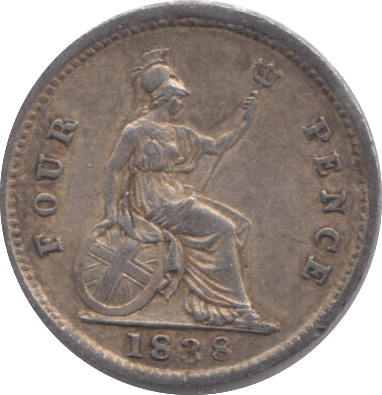 1838 FOUR PENCE ( GVF ) - FOURPENCE - Cambridgeshire Coins