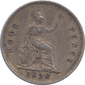 1838 FOURPENCE ( VF ) - Fourpence - Cambridgeshire Coins