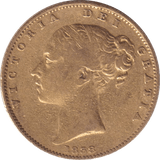1838 GOLD SOVEREIGN ( FINE ) - SOVEREIGN - Cambridgeshire Coins