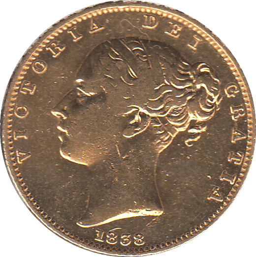 1838 GOLD SOVEREIGN ( VF ) - SOVEREIGN - Cambridgeshire Coins