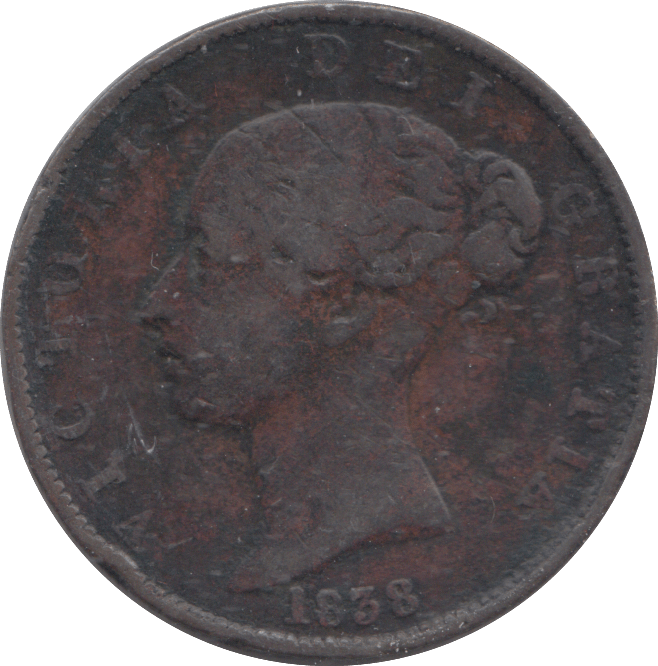 1838 HALFPENNY ( GF ) - HALFPENNY - Cambridgeshire Coins