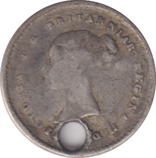 1838 HOLED MAUNDY TWOPENCE ( FAIR ) - MAUNDY TWOPENCE - Cambridgeshire Coins