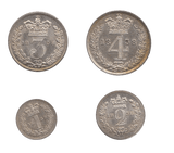 1838 MAUNDY SET VICTORIA - Maundy Set - Cambridgeshire Coins