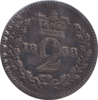 1838 MAUNDY TWO PENCE ( VF ) - MAUNDY TWOPENCE - Cambridgeshire Coins