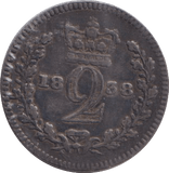 1838 MAUNDY TWO PENCE ( VF ) - MAUNDY TWOPENCE - Cambridgeshire Coins