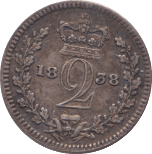 1838 MAUNDY TWOPENCE ( EF ) - MAUNDY TWOPENCE - Cambridgeshire Coins