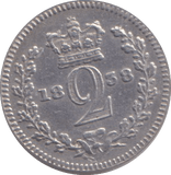 1838 MAUNDY TWOPENCE ( EF ) - MAUNDY TWOPENCE - Cambridgeshire Coins