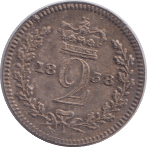 1838 MAUNDY TWOPENCE ( EF ) - MAUNDY TWOPENCE - Cambridgeshire Coins