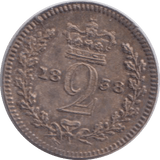 1838 MAUNDY TWOPENCE ( EF ) - MAUNDY TWOPENCE - Cambridgeshire Coins