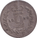 1838 MAUNDY TWOPENCE ( EF ) - MAUNDY TWOPENCE - Cambridgeshire Coins