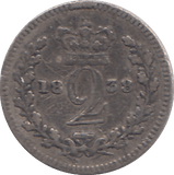 1838 MAUNDY TWOPENCE ( FINE ) - MAUNDY TWOPENCE - Cambridgeshire Coins