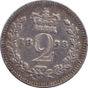 1838 MAUNDY TWOPENCE ( FINE ) - MAUNDY TWOPENCE - Cambridgeshire Coins