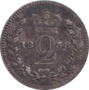 1838 MAUNDY TWOPENCE ( GF ) - MAUNDY TWOPENCE - Cambridgeshire Coins