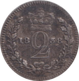 1838 MAUNDY TWOPENCE ( GF ) - MAUNDY TWOPENCE - Cambridgeshire Coins