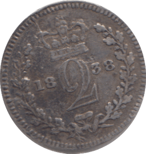 1838 MAUNDY TWOPENCE ( GF ) - MAUNDY TWOPENCE - Cambridgeshire Coins