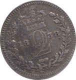 1838 MAUNDY TWOPENCE ( GF ) - MAUNDY TWOPENCE - Cambridgeshire Coins