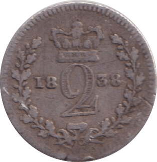 1838 MAUNDY TWOPENCE ( NF ) - MAUNDY TWOPENCE - Cambridgeshire Coins