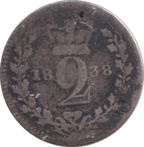 1838 MAUNDY TWOPENCE ( NF ) - MAUNDY TWOPENCE - Cambridgeshire Coins