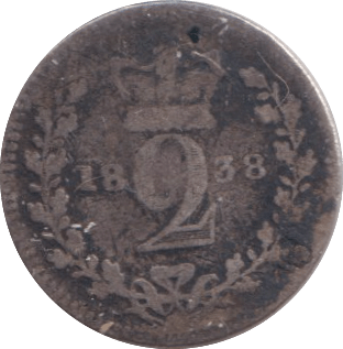 1838 MAUNDY TWOPENCE ( NF ) - MAUNDY TWOPENCE - Cambridgeshire Coins