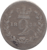 1838 MAUNDY TWOPENCE ( NF ) - MAUNDY TWOPENCE - Cambridgeshire Coins