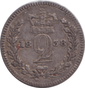 1838 MAUNDY TWOPENCE ( VF ) - MAUNDY TWOPENCE - Cambridgeshire Coins