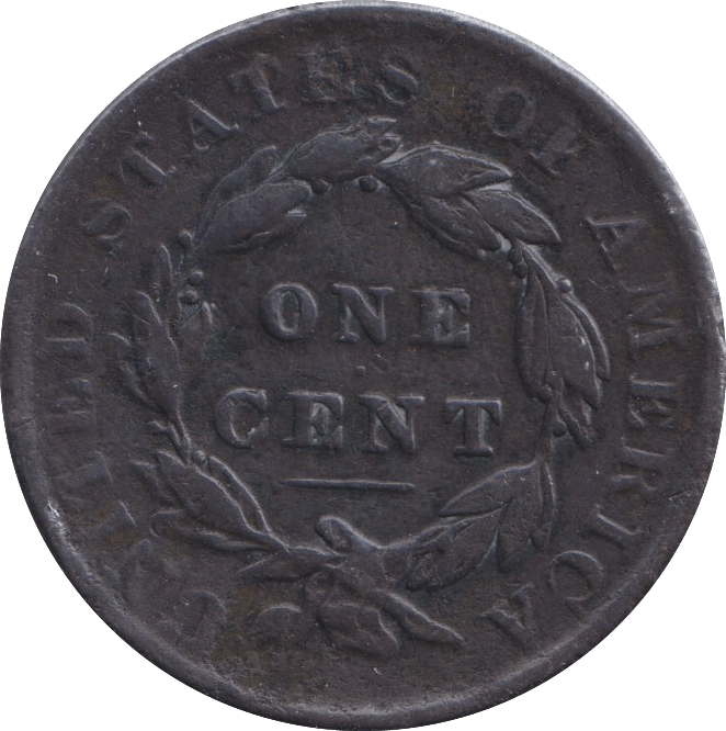 1838 ONE CENT USA - WORLD COINS - Cambridgeshire Coins
