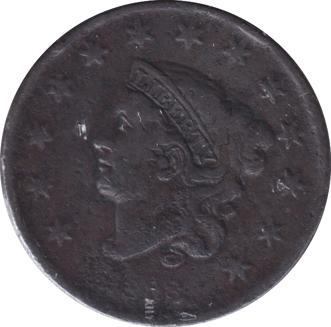 1838 ONE CENT USA - WORLD COINS - Cambridgeshire Coins